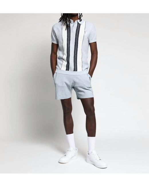 Twenty White Identity Gauzy Knit Polo Shirt for men