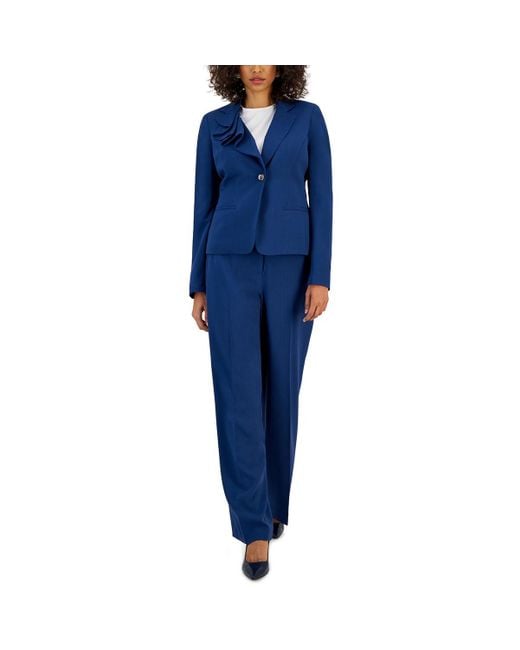 Nipon Boutique Blue 2 Pc Professional One-Button Suit