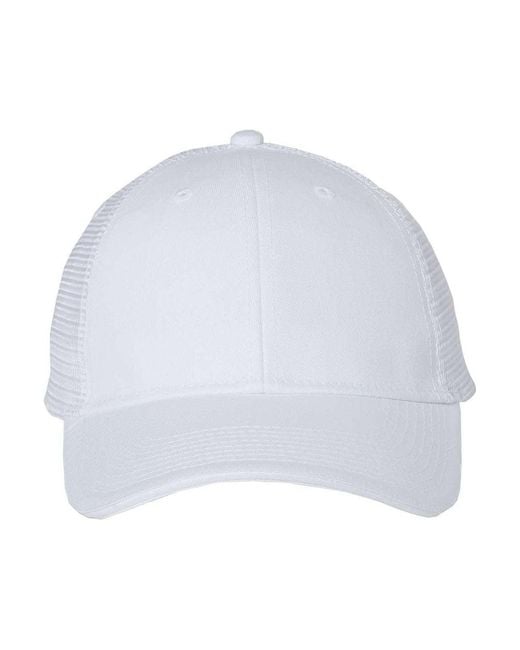 Valucap White Sandwich Trucker Cap for men