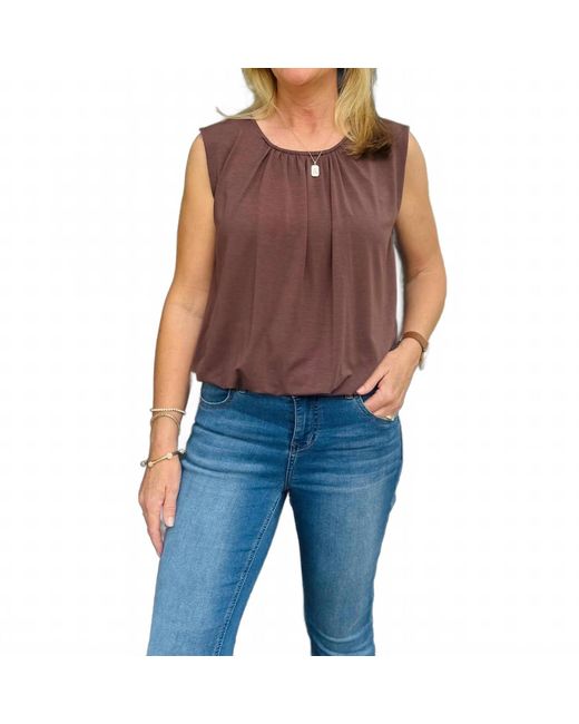 KLD Blue Bubble Hem Top