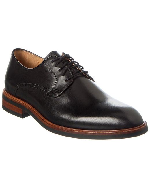 Warfield & Grand Plain Toe Leather Oxford in Black for Men Lyst