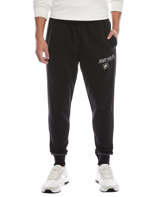 men's nike sportswear just do it fleece jogger pants
