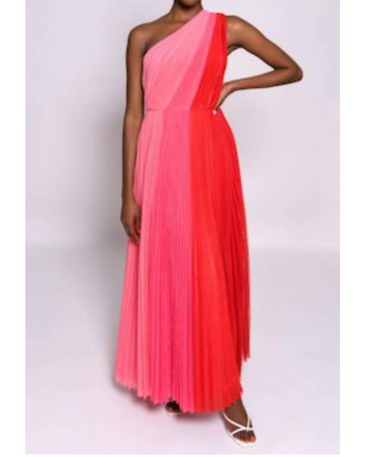 Hutch Red Tarina Colorblock Gown In Pink