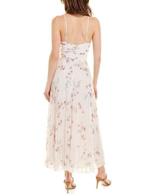 ted baker ianthe pleated midi dress