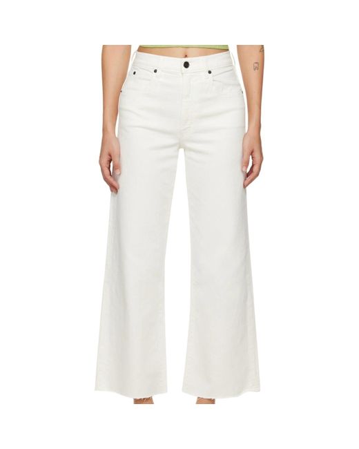 SLVRLAKE Denim White Grace Crop Jeans