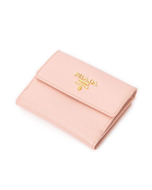 Prada Pink Compact Coin Card Case