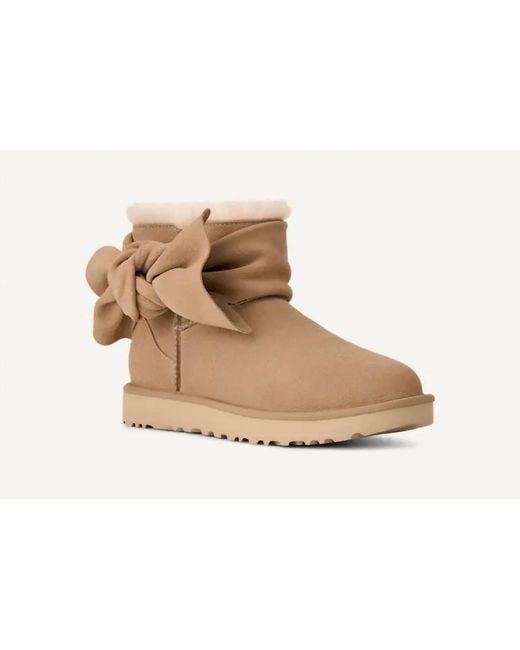 Ugg Black Classic Mini Bow Boot