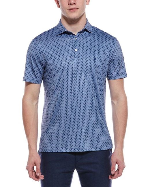Tailorbyrd Blue Printed Performance Short for men
