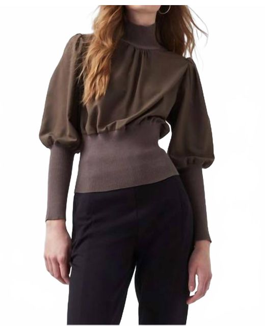 French Connection Black Krista Knits High Neck Jumper Top