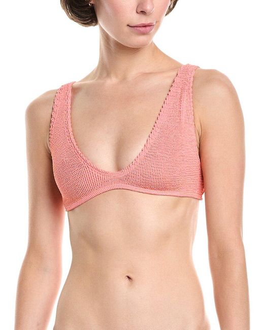 Bondeye Pink Scout Crop Bikini Top