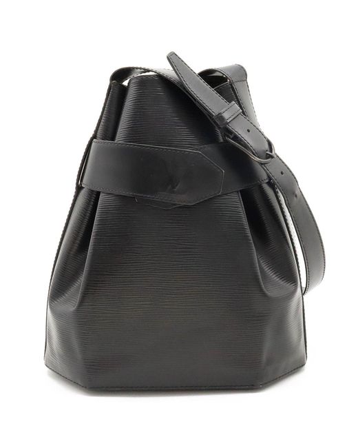 Louis Vuitton Black Sac D'épaule Leather Shoulder Bag (pre-owned)
