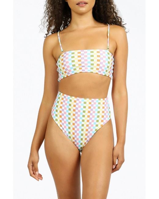 NIRVANIC Multicolor Brooklyn High-waisted Bikini Bottom