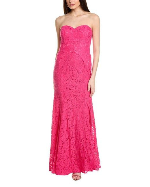 Rene Ruiz Pink Sweetheart Gown