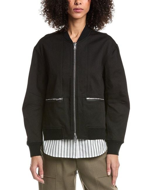 3.1 Phillip Lim Black Bomber Jacket