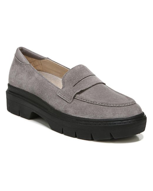 Dr. Scholls Gray Classy Padded Insole Slip On Penny Loafers