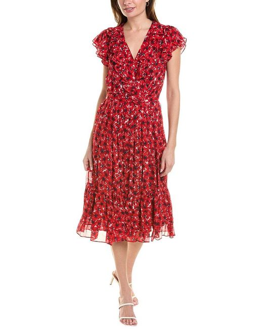 Brooks Brothers Red Poppy Midi Dress