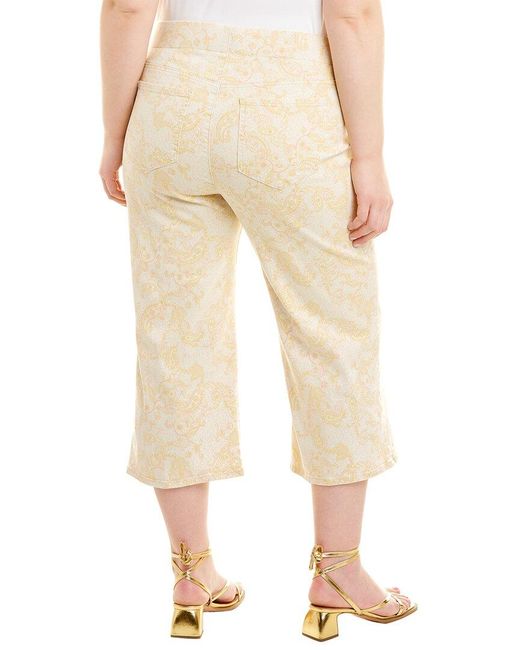 NYDJ Cotton Plus Wide Leg Capri Pull On 