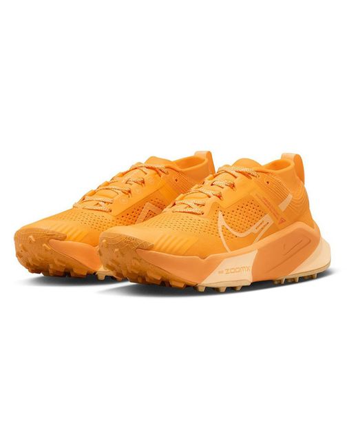 Nike Orange Zoomx Zegama Trail Fitness Workout Hiking Shoes
