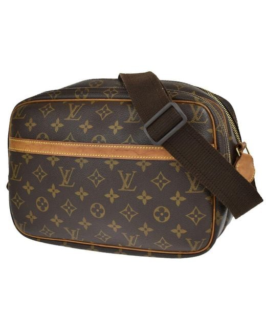 Louis Vuitton Reporter PM Brown Canvas Shoulder Bag (Pre-Owned)