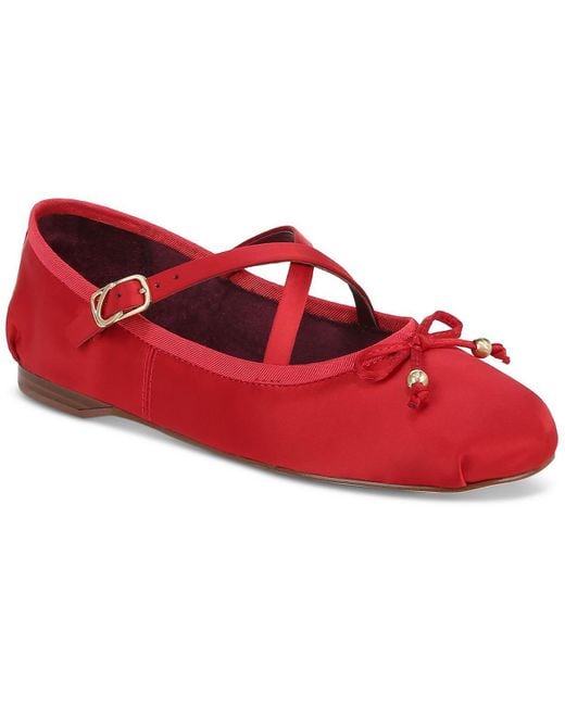 Circus by Sam Edelman Red Zuri Bow Cushioned Footbed Ballet Flats