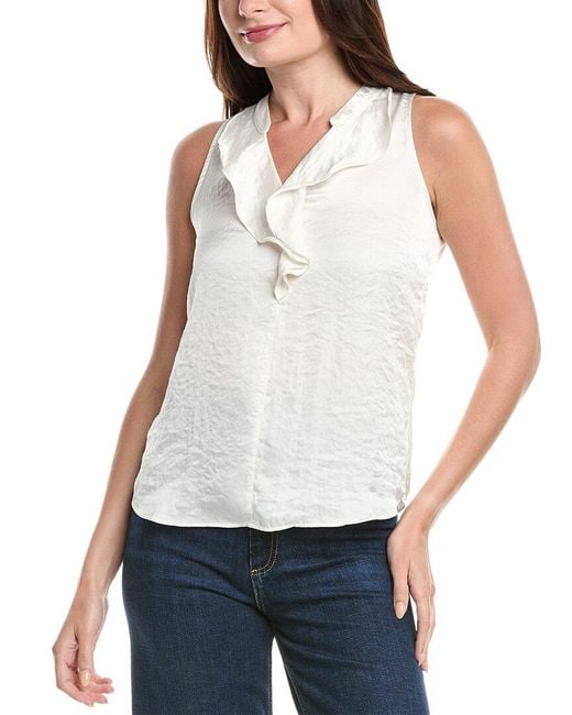 Cabi White Showstopper Top