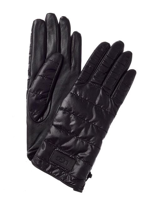 UGG Synthetic All Weather Quilted Gloves in Black (Blue) Lyst