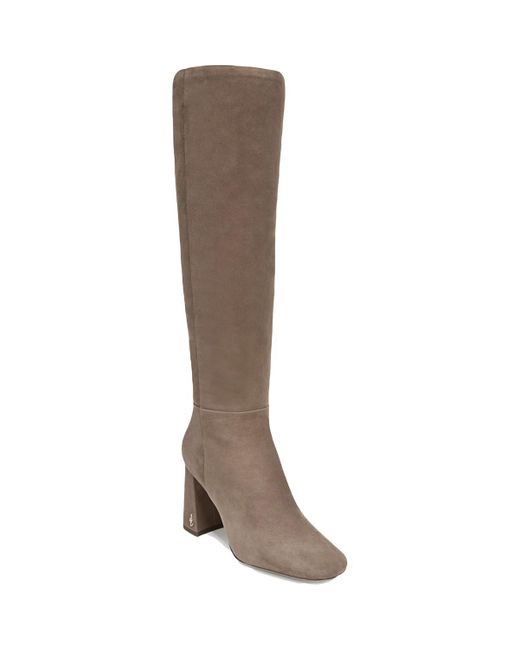 Sam Edelman Brown Clarem Zipper Tall Knee-High Boots