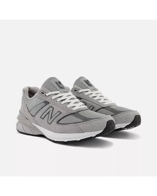 New Balance Gray 990V5 Shoes for men