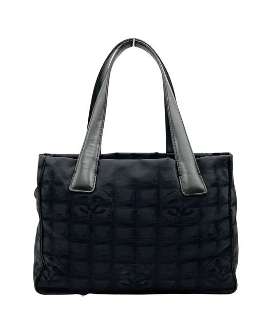 Chanel Black Travel Line Synthetic Shoulder Bag (pre-owned)