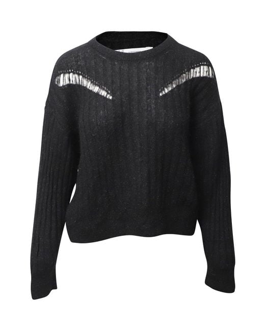 IRO Black Distressed Pullover