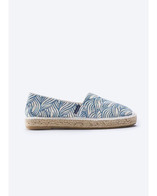 VISCATA Blue Llafranc Limited Edition Canvas Espadrille Flats