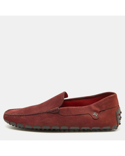 tods-white-Burgundy-Nubuck-  display picture 1