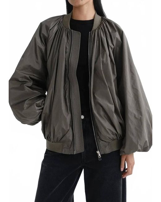 Agolde Black Raffi Bomber Jacket