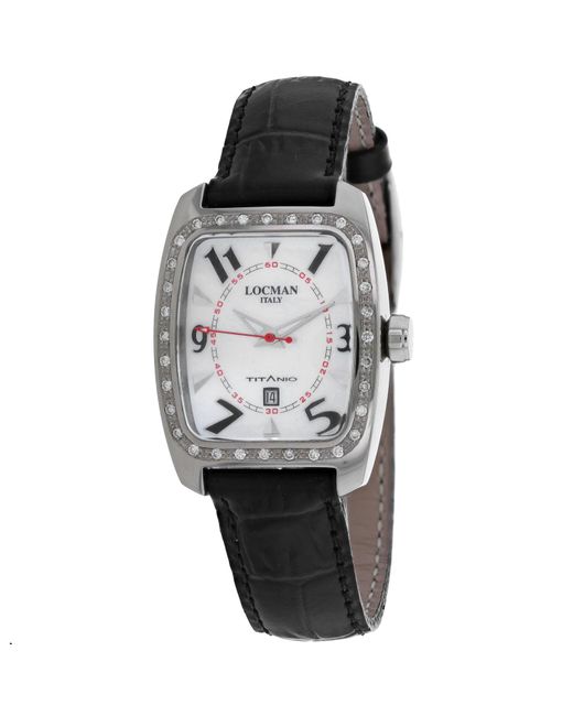 LOCMAN Gray Titanio Mother Of Pearl Dial Watch