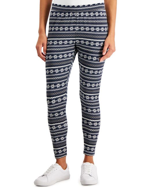 Style & Co. Blue Knit Printed leggings