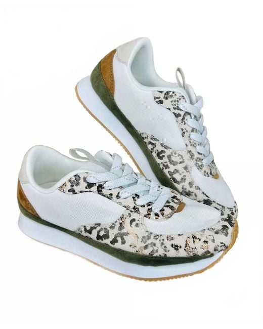 Very G Gray Leopard Runner Sneaker