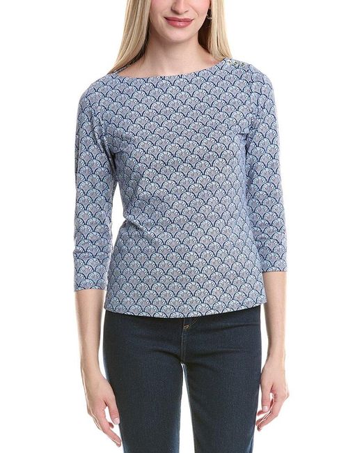 J.McLaughlin Blue Wavesong Top