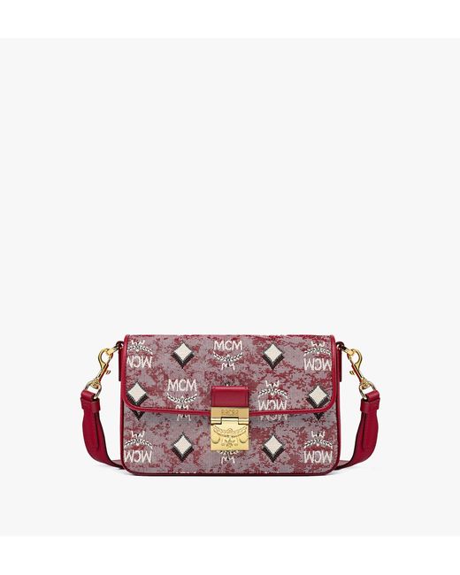 MCM Crossbody Bag In Vintage Monogram Jacquard in Pink Lyst