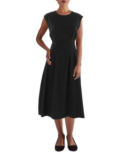Calvin Klein Black Office Midi Wear To Work Dress