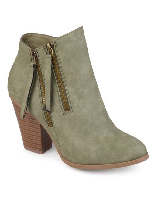 Journee Collection Green Collection Wide Width Vally Bootie