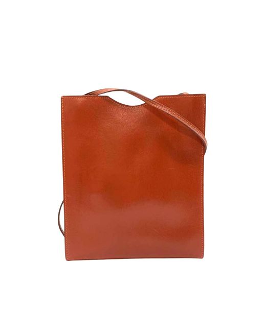 Hermès Brown Onimetou Leather Shoulder Bag (pre-owned)