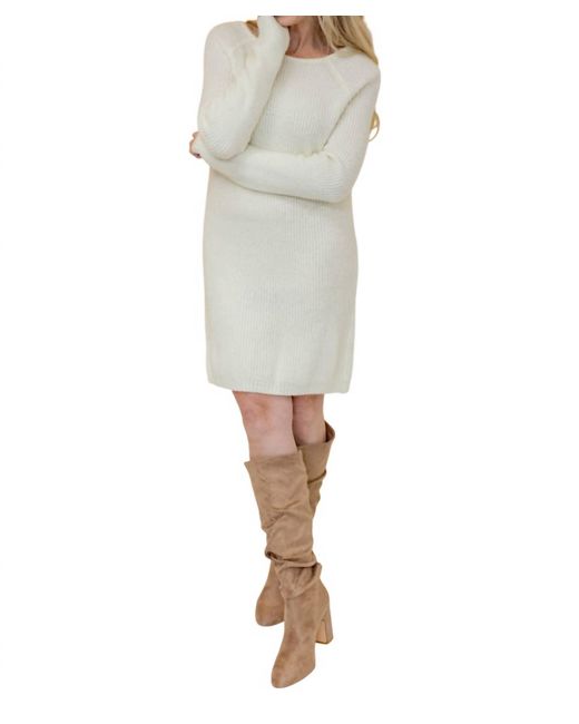 Wishlist Natural Turning Heads Knit Mini Dress