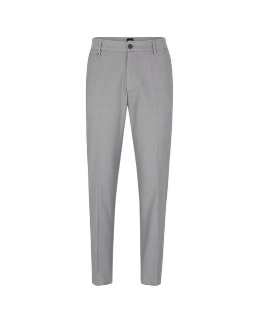 Boss Gray Slim-fit Pants for men