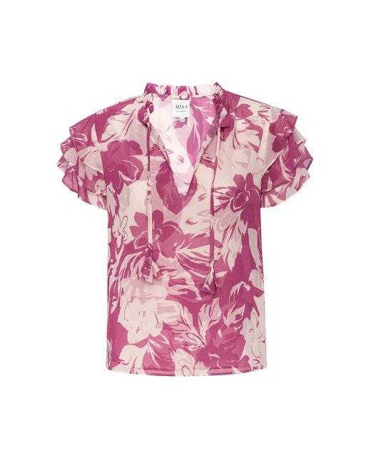 MISA Los Angles Pink Maria Top