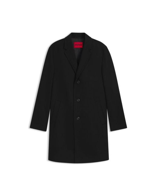 HUGO Black Regular-Fit Coat for men