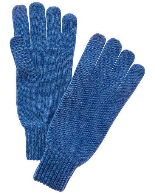 NAADAM Women's Blue Collection Ribbed Wool & Cashmere-Blend Gloves