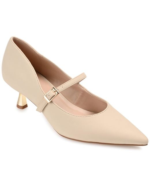 Journee Collection Natural Manza Pump