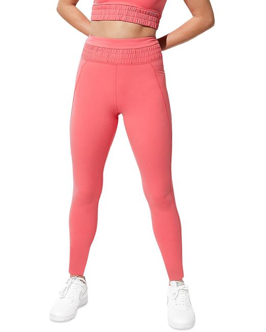 Eleven by Venus Williams Red Fitness Activewear Athletic leggings