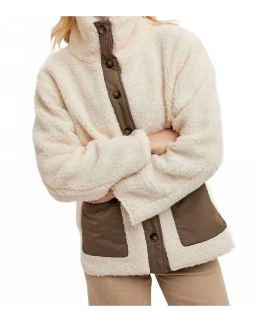 Bluivy Natural Button Down Fleece Jacket