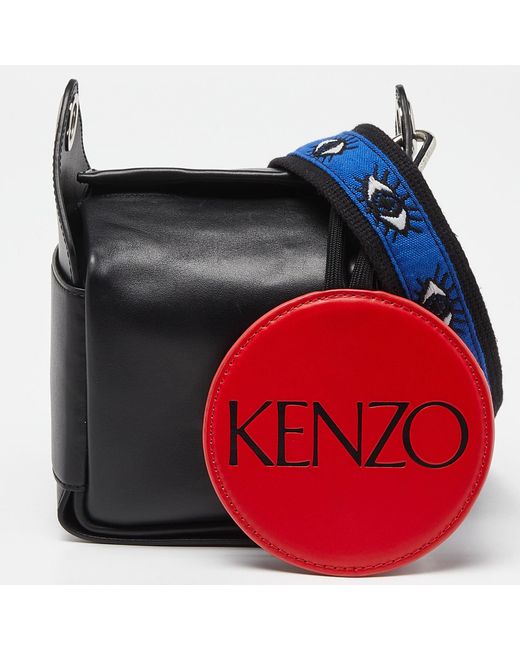 KENZO Red Leather Crossbody Bag
